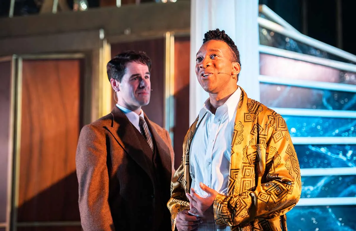 David Rankine and Oraine Johnson in The Great Gatsby at Pitlochry Festival Theatre (2025). Photo: Tommy Ga-Ken Wan
