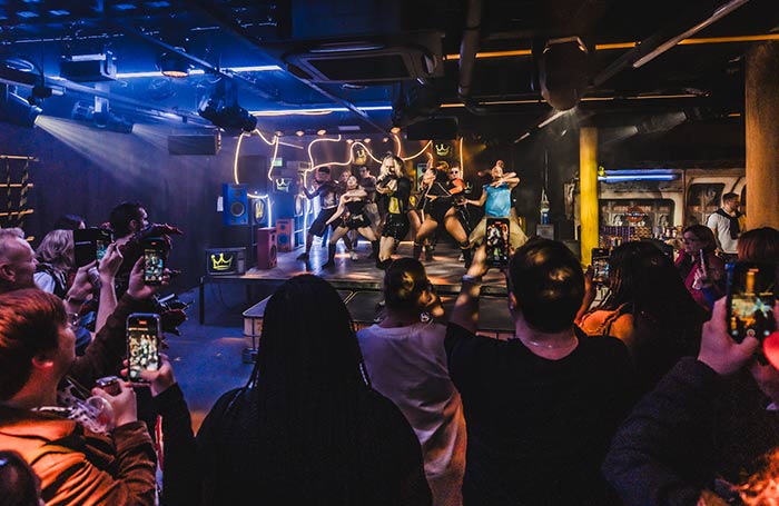 Inside ROYO and Path Entertainment's new venue, where Oscar at the Crown is currently running. Photo: Two-d photography