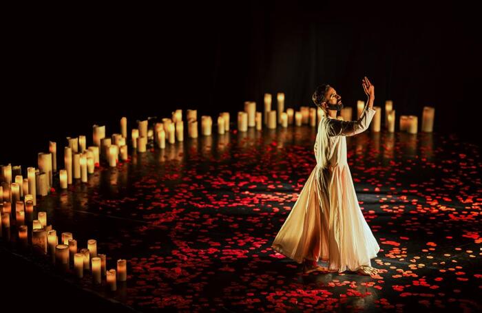 Aakash Odedra in Songs of the Bulbul at Sadler's Wells East, London. Photo: Angela Grabowska