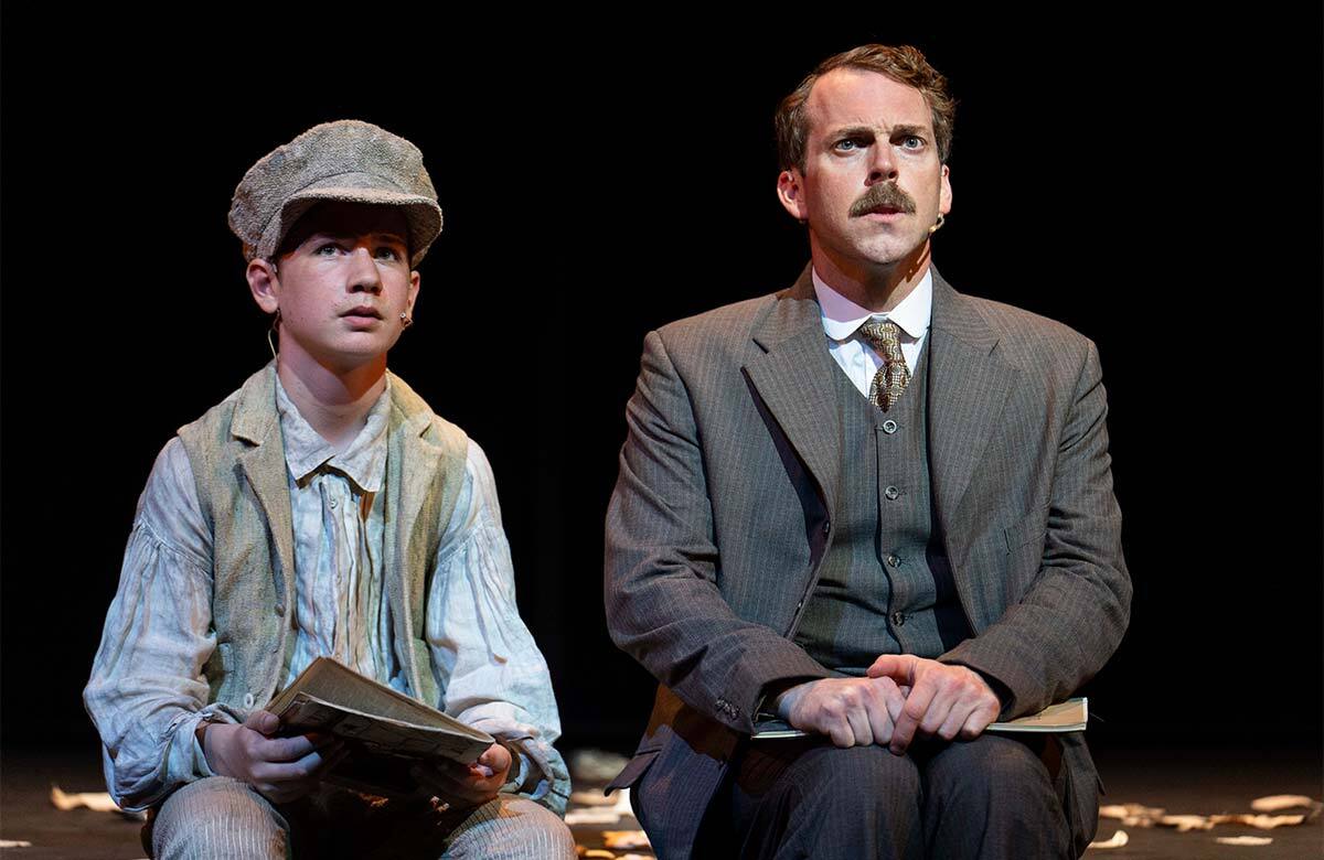 Billy Heathwood and Antony Jardine in His Last Report at York Theatre Royal. Photo: SR Taylor Photography