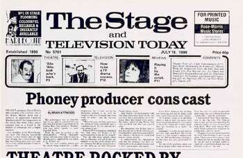 Fake producer fools actors – 35 years ago in The Stage