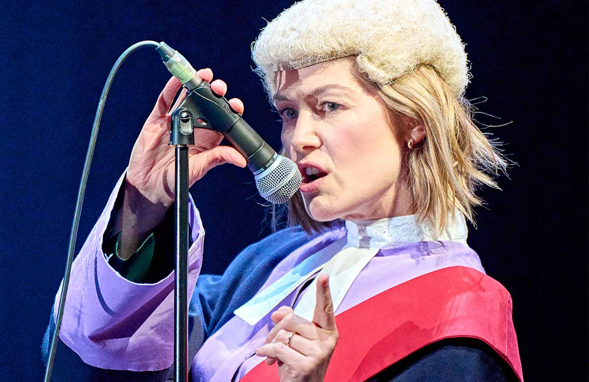 Rosamund Pike on stage