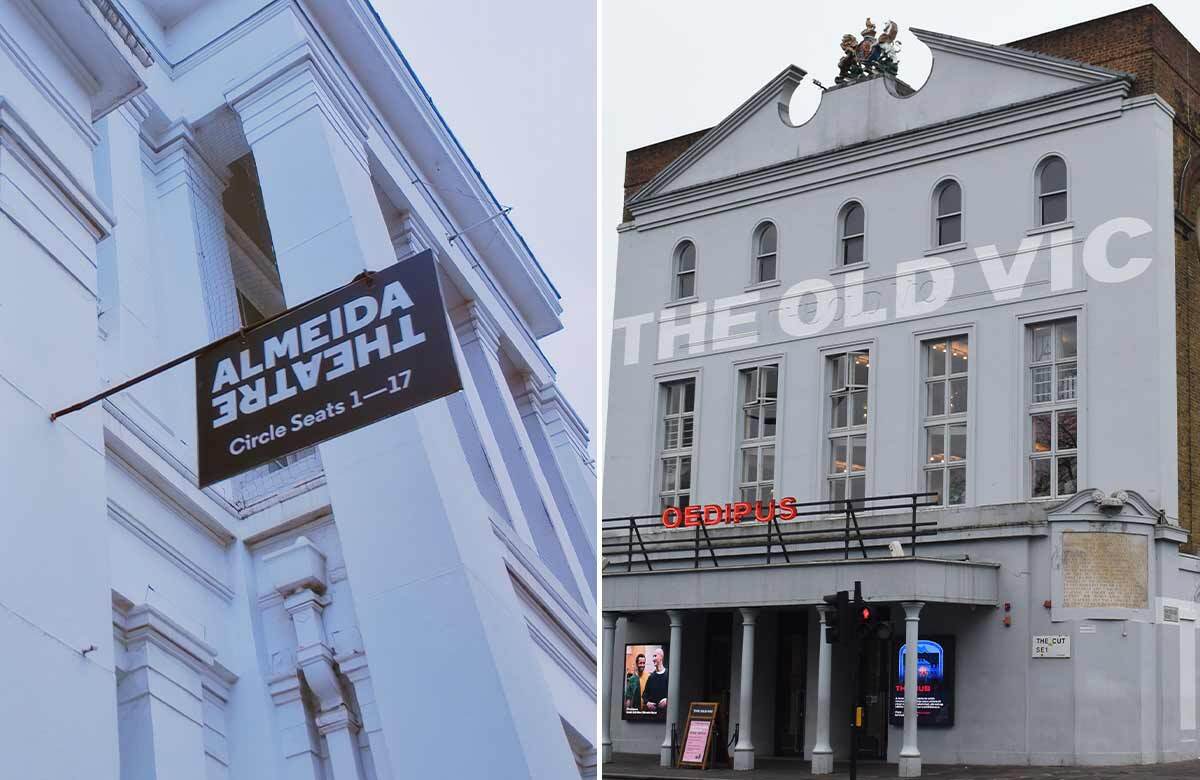 London's Almeida and Old Vic. Photos: Shutterstock