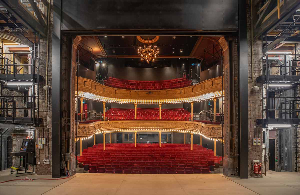 Citizens Theatre auditorium view from stage. Photo: Mike Hume