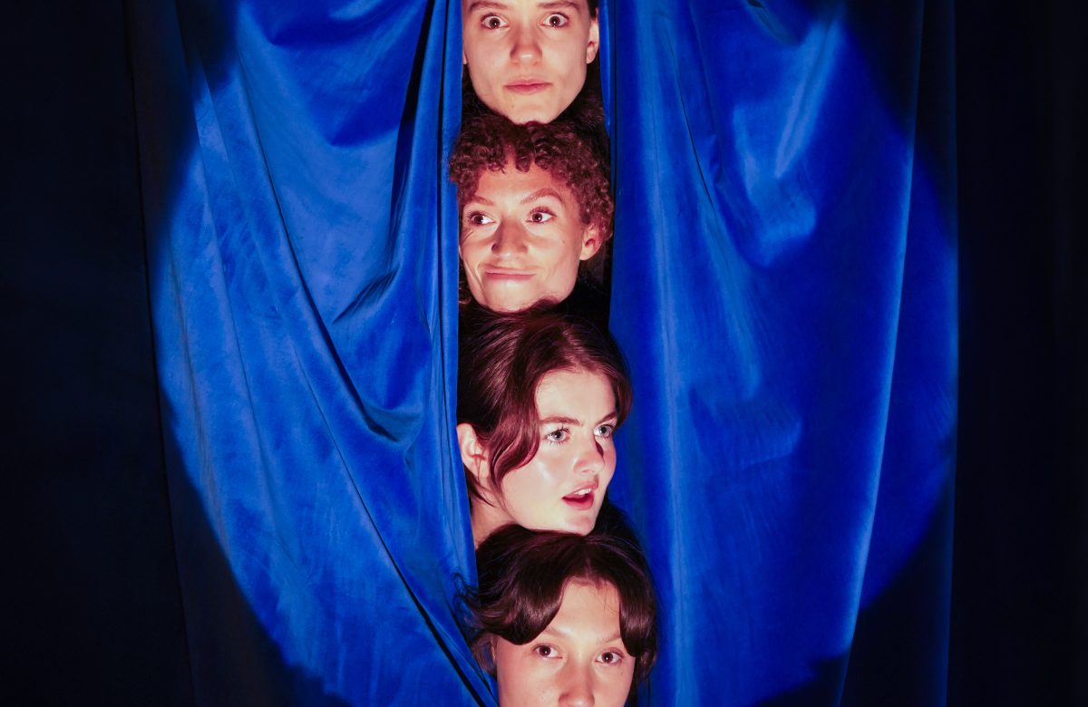 Sophie Kean, Abby McCann, Anna Marks Pryce and Gemma Barnett in Aether at Summerhall, Edinburgh. Photo: TheatreGoose