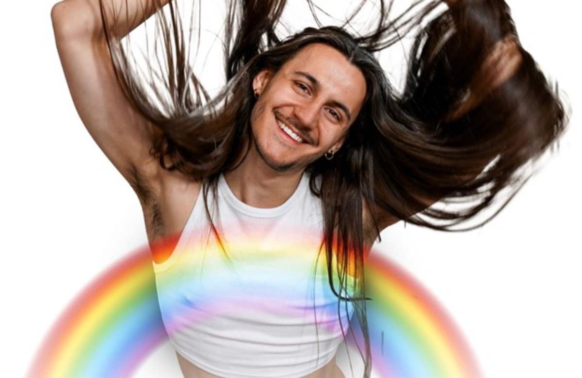 Alexis Sakellaris in A Stan Is Born at Gilded Balloon, Edinburgh. Photo: Sami Sumaria