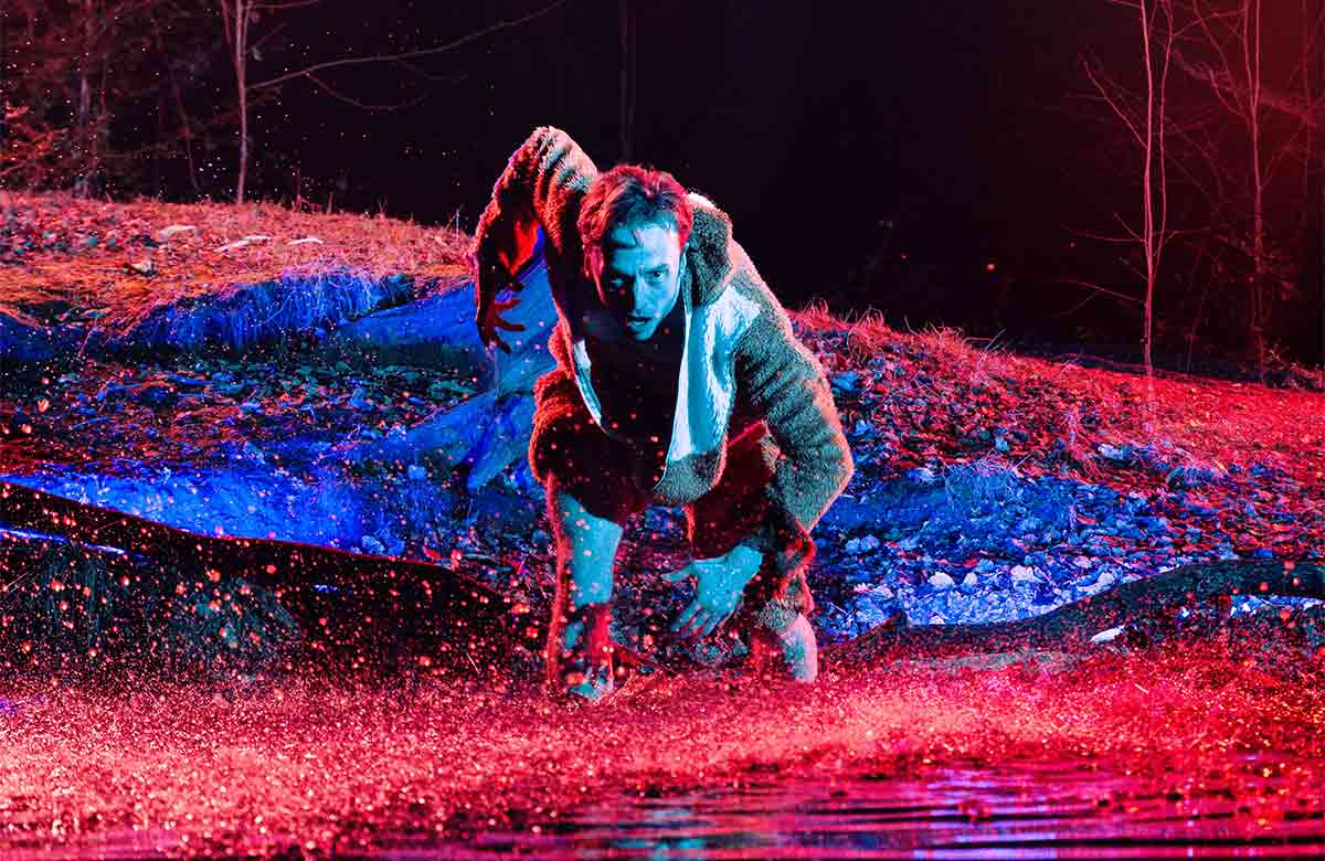 Derek Mitchell in Derek Mitchell: Goblin at Summerhall, Edinburgh. Photograph: Dylan Woodley Derek Mitchell in Derek Mitchell: Goblin at Summerhall, Edinburgh. Photograph: Dylan Woodley