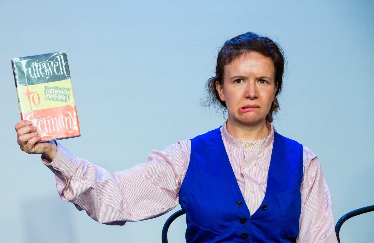 Clare Fraenkel in I Was A German at Zoo Southside, Edinburgh. Photo: Karla Gowlett