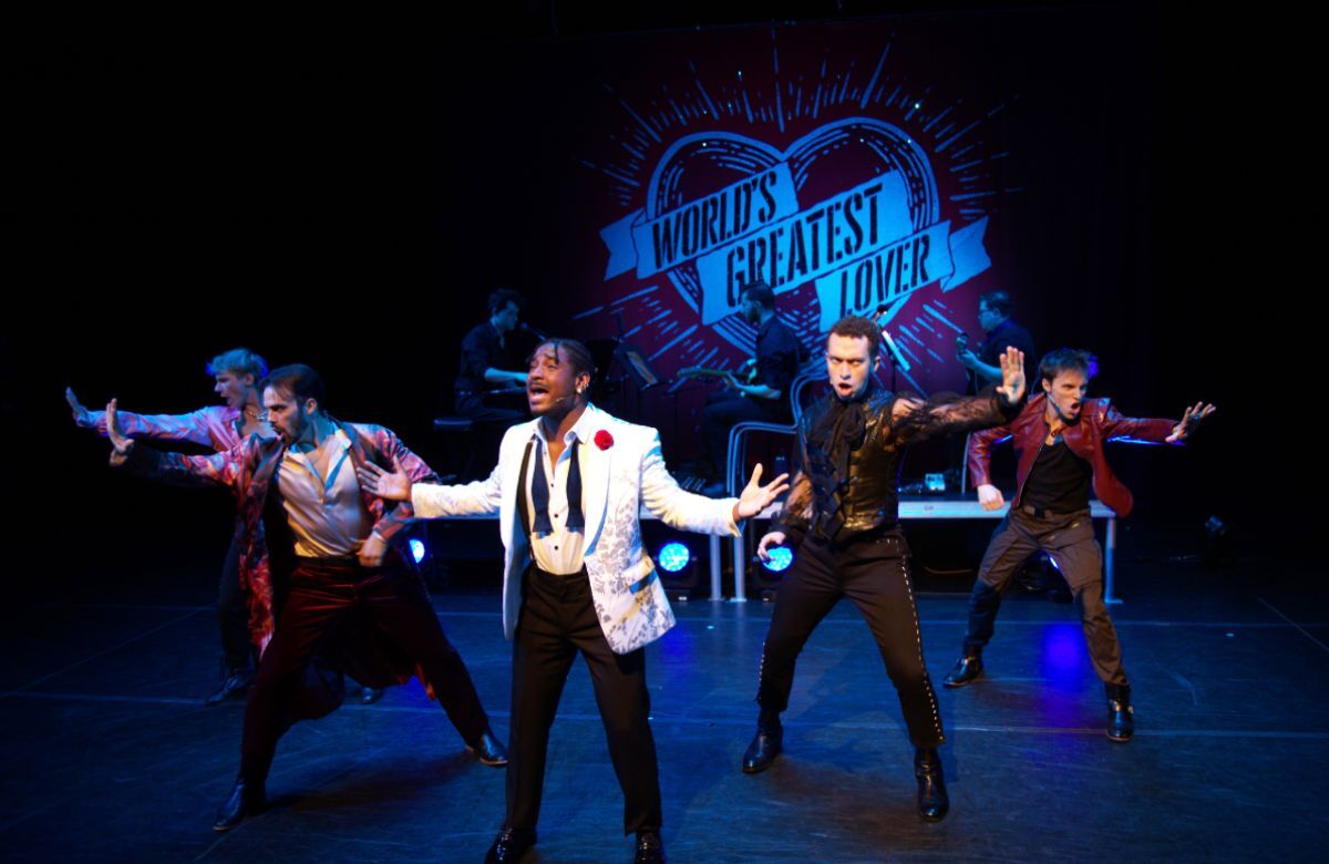 The cast of World's Greatest Lover at Pleasance One, Edinburgh