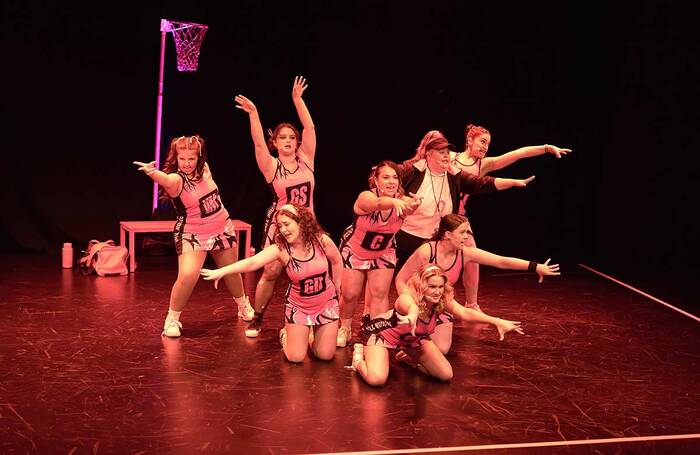 The cast of Lady Macbeth Played Wing Defence at Assembly George Square, Edinburgh. Photo: K Darius Photography