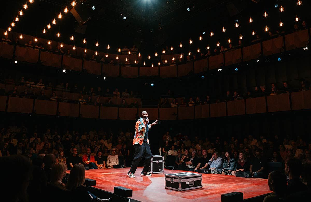 Lenny Henry in Every Brilliant Thing at @sohoplace, London (2025). Photo: Helen Murray
