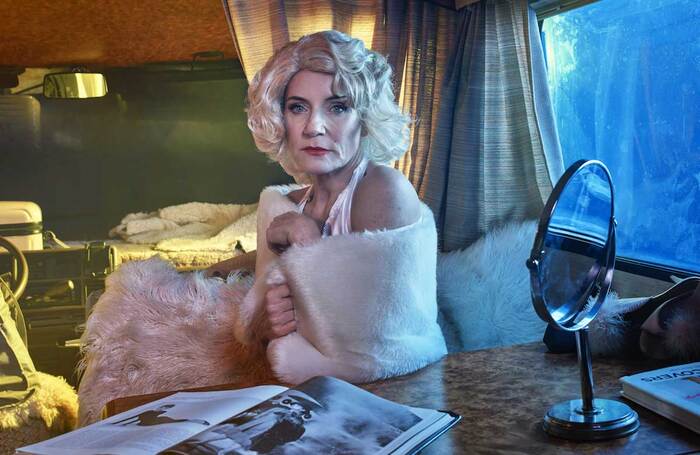 Michelle Collins in Motorhome Marilyn at Gilded Balloon Patter House, Edinburgh. Photo: Michael Wharley