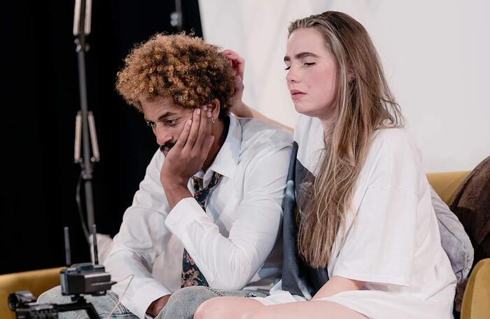 Michael Workeye and Tash Cowley in Paldem at Summerhall, Edinburgh. Photo: Giulia Ferrando