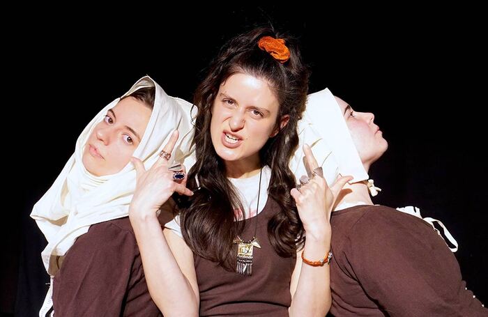 Maya Le Roux, Bianca Waechter and Derya Celikkol in Wenches! at Greenside @ George Street, Edinburgh