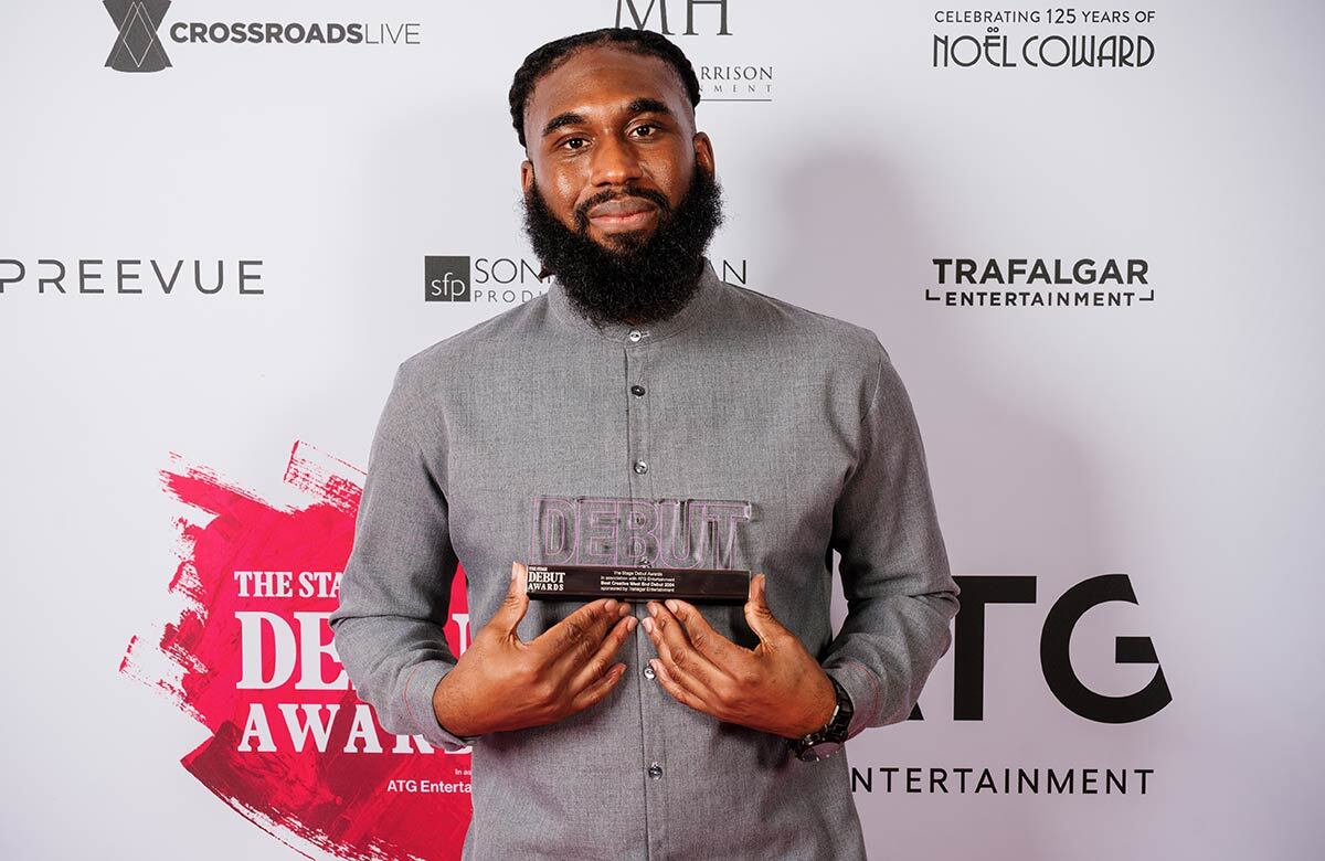 Daniel Bailey at The Stage Debut Awards 2024. Photo: Alex Brenner
