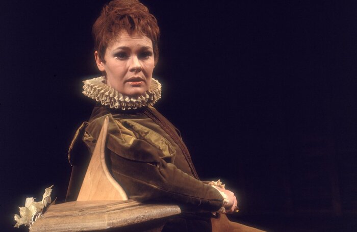 Judi Dench in Twelfth Night at Royal Shakespeare Theatre, Stratford-upon-Avon (1969). Photo: Reg Wilson/Royal Shakespeare Company