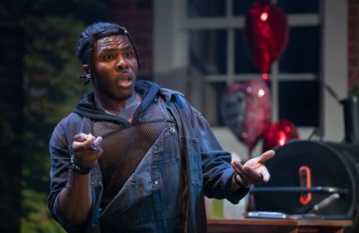 Olisa Odele in Fat Ham at Swan Theatre, Royal Shakespeare Theatre, Stratford-upon-Avon. Photo: Ali Wright