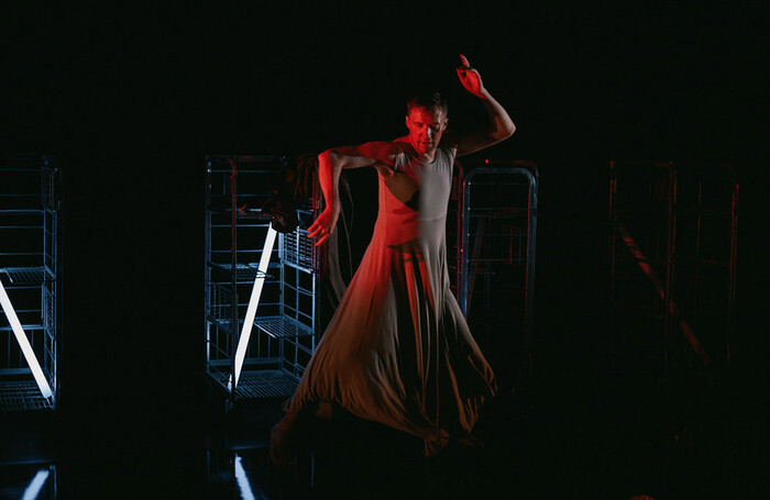 Ewan Downie in The Bacchae at Assembly Roxy, Edinburgh. Photo: Louise Mather Ewan Downie in The Bacchae at Assembly Roxy, Edinburgh. Photo: Louise Mather