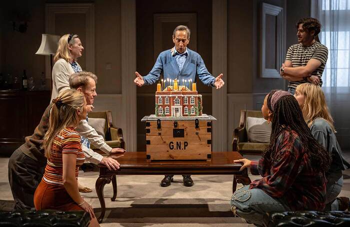 The Cast of The Gathered Leaves at Park Theatre, London. Photo: Richard Southgate