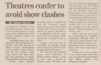 Culture clash kept in check - 25 years ago in The Stage