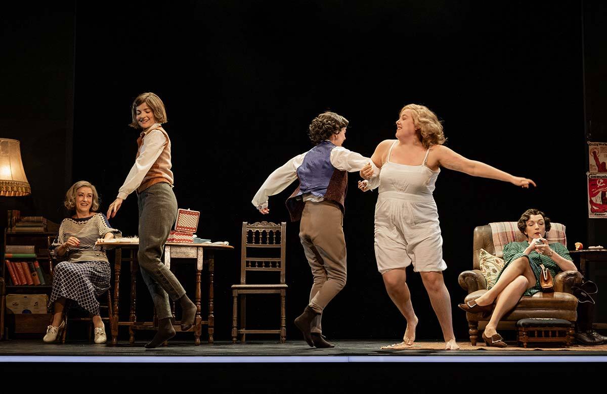 The cast of The Party Girls at the Marlowe Theatre, Canterbury. Photo: Mark Senior