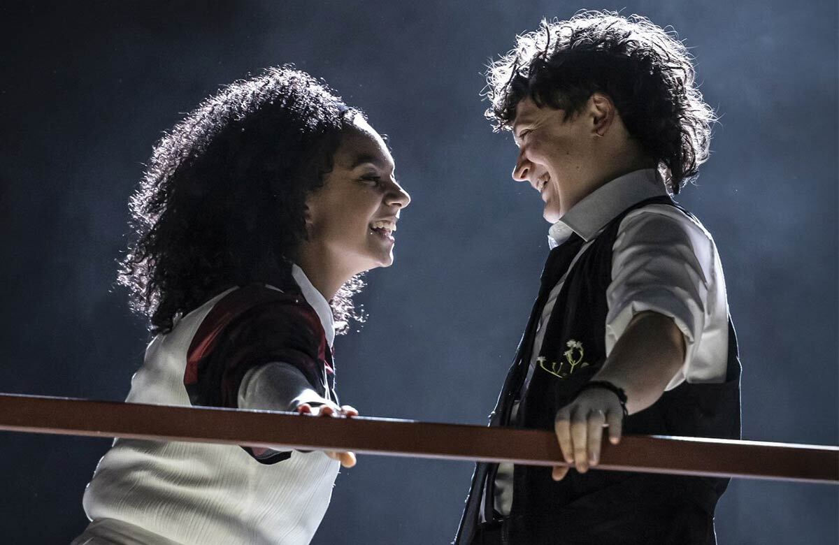 Alicia Forde and Zoe West in Romeo & Juliet at Everyman Theatre, Liverpool. Photo: Pamela Raith