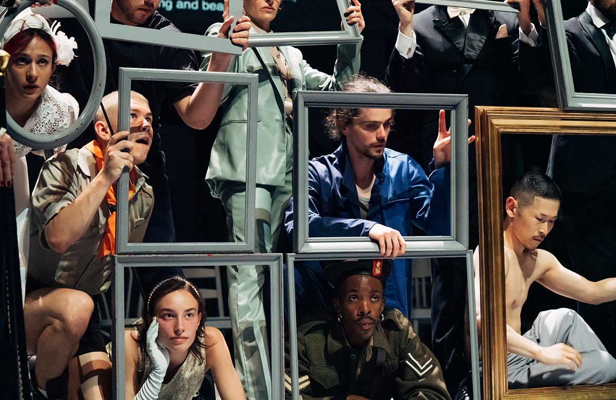 The Eastman dance company in Sidi Larbi Cherkaoui's Vlaemsch (chez moi) at Sadler's Wells, London. Photo: Filip Van Roe