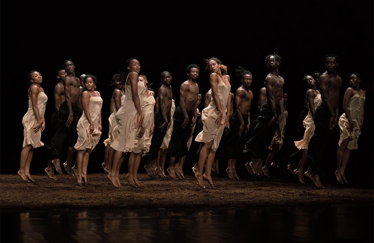 The current touring company of The Rite of Spring. Photo: Maarten Vanden Abeele