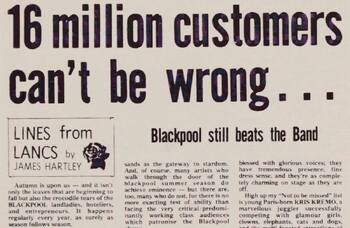 Blackpool lights up seaside – 50 years ago in The Stage