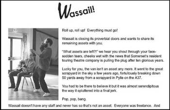 Wassail theatre company closes doors after a decade
