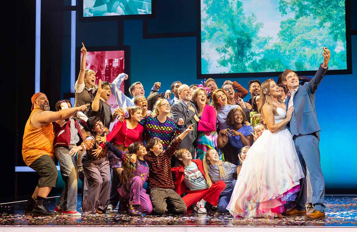 The company of 13 Going On 30 at Manchester Opera House. Photo: Pamela Raith The company of 13 Going On 30 at Manchester Opera House. Photo: Pamela Raith