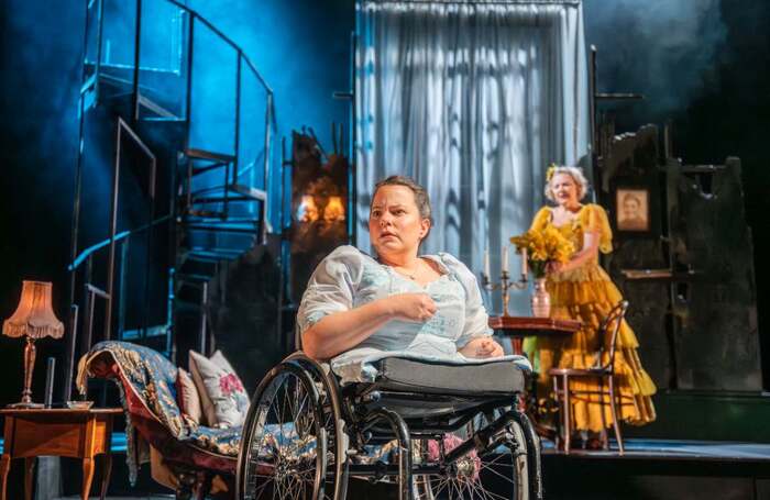 Amy Conachan and Sara Stewart in The Glass Menagerie at Dundee Rep, Dundee. Photo: Tommy Ga-Ken Wan
