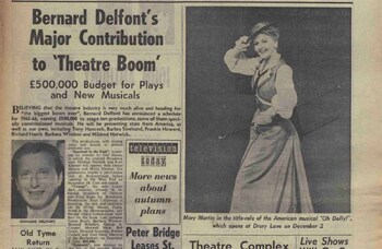 Bernard Delfont drives theatre boom – 60 years ago in The Stage