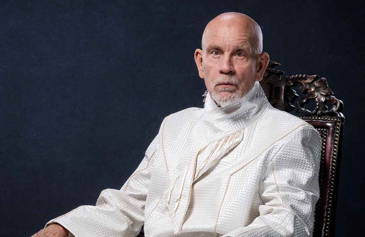 John Malkovich as President Snow in the stage adaptation of The Hunger Games