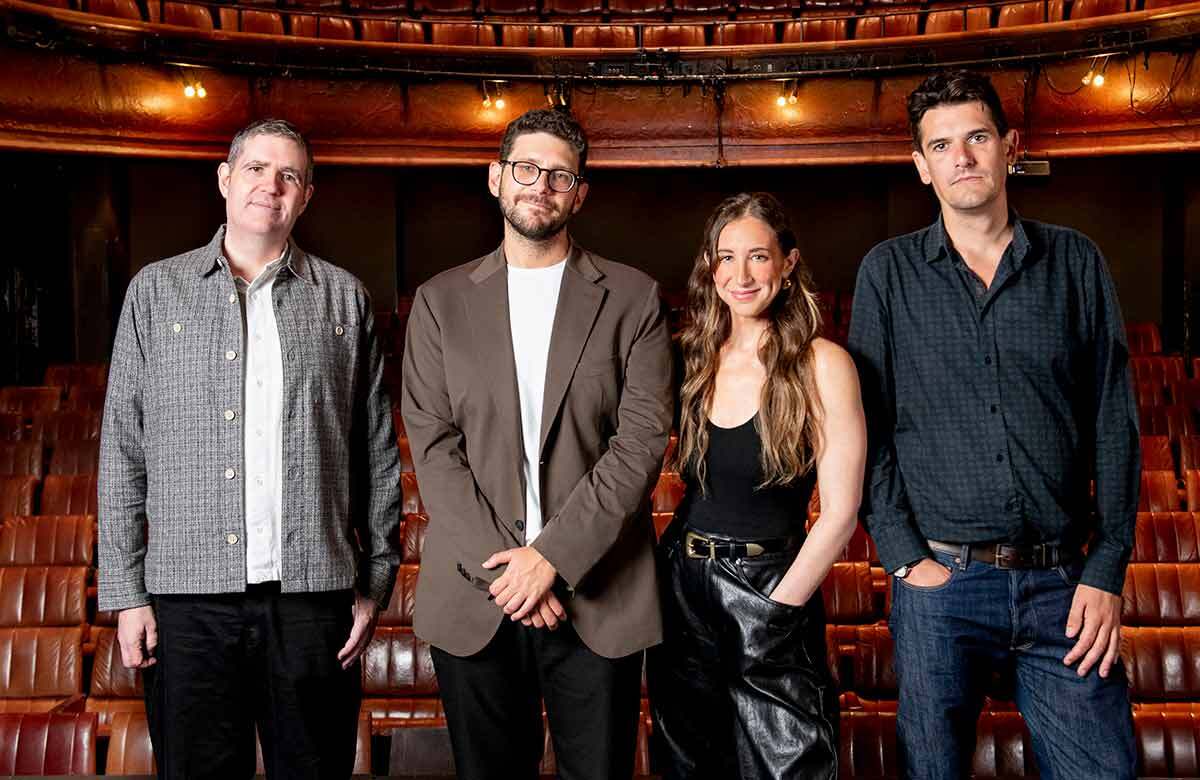 David Byrne, Brian and Dayna Lee and Will Young. Photo: David Jensen