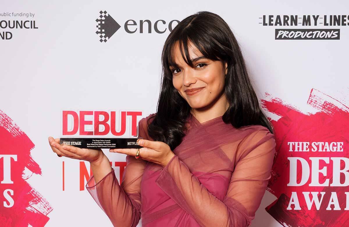 Rachel Zegler at The Stage Debut Awards 2025. Photo: Alex Brenner
