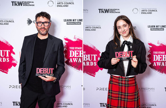 Richard Mylan and Milly Sweeney both scooped gongs at The Stage Debut Awards 2025 Richard Mylan and Milly Sweeney both scooped gongs at The Stage Debut Awards 2025