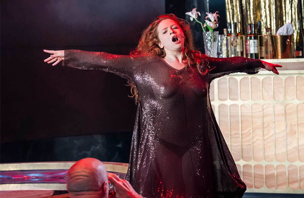 Doron Tavori and Neta Roth in Salom&eacute; at Theatre Royal Haymarket, London. Photo: Tristram Kenton