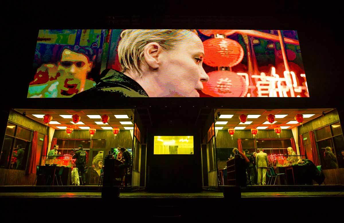 The cast of ROHTKO at the Barbican, London. Photo: Arturs Pavlovs The cast of ROHTKO at the Barbican, London. Photo: Arturs Pavlovs