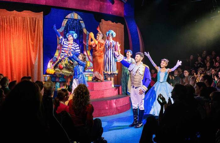 The cast of Cinderella at King's Head Theatre (2024). Photo: Jake Bush