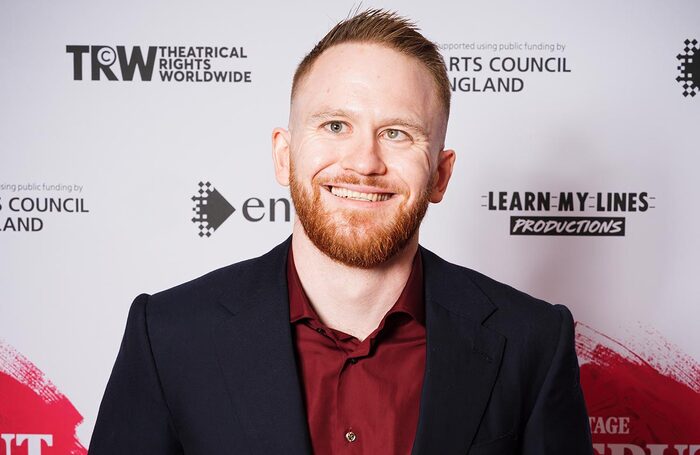 Samuel Brewer at The Stage Debut Awards 2025. Photo: Alex Brenner
