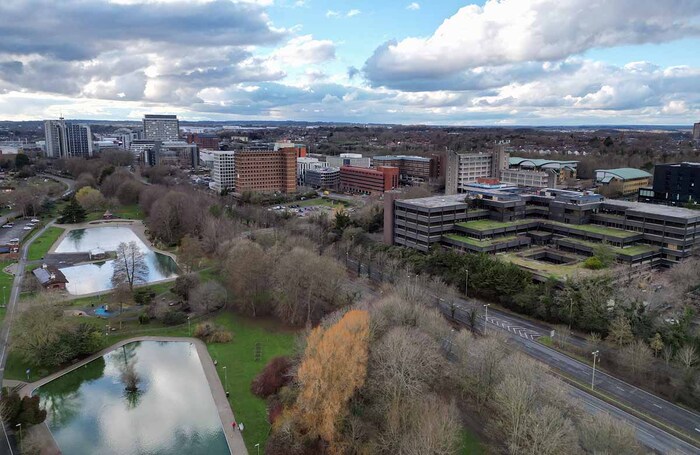 Aerial view of Basingstoke. Photo: Shutterstock
