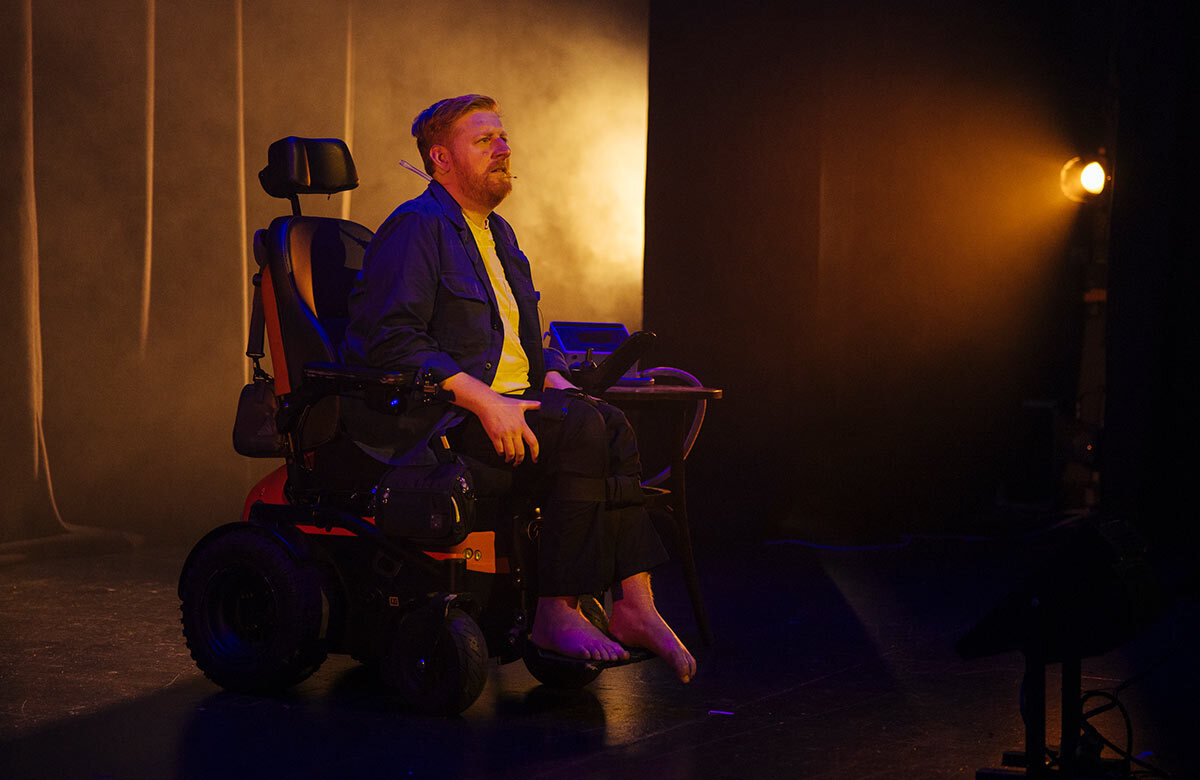 Michael Patrick in My Right Foot at Axis Ballymun, Dublin. Photo: Kyle Tunney