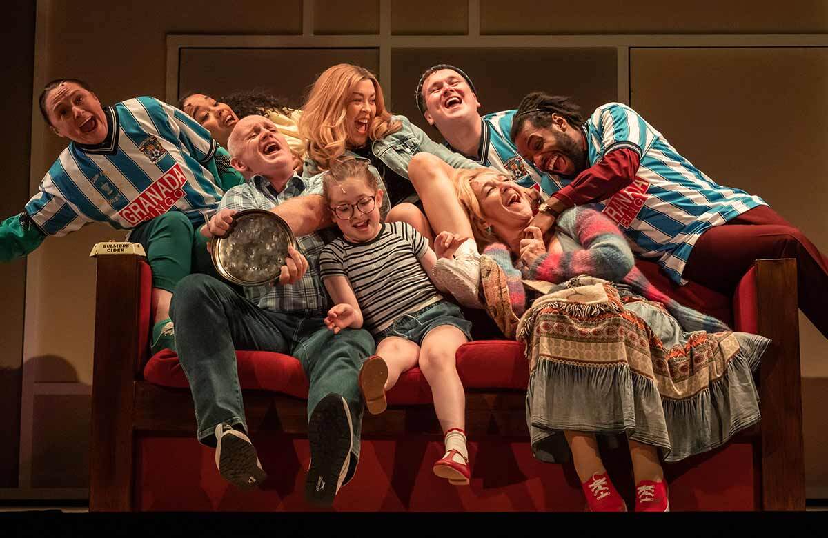 The cast of Poor at the Gate Theatre, Dublin. Photo: Ste Murray The cast of Poor at the Gate Theatre, Dublin. Photo: Ste Murray