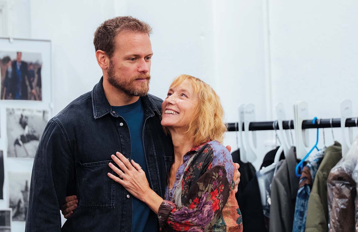 Sam Heughan and Lia Williams in rehearsals for Macbeth. Photo: Helen Murray