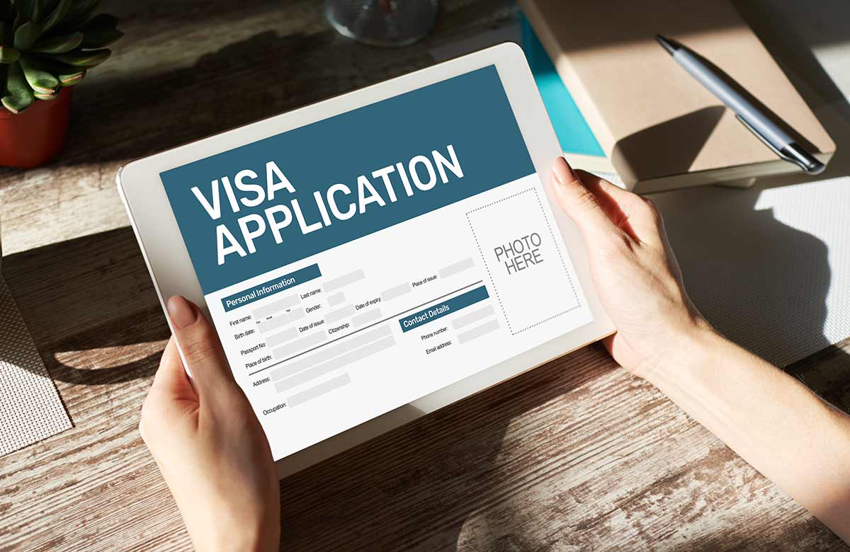 Visa application. Photo: Shutterstock