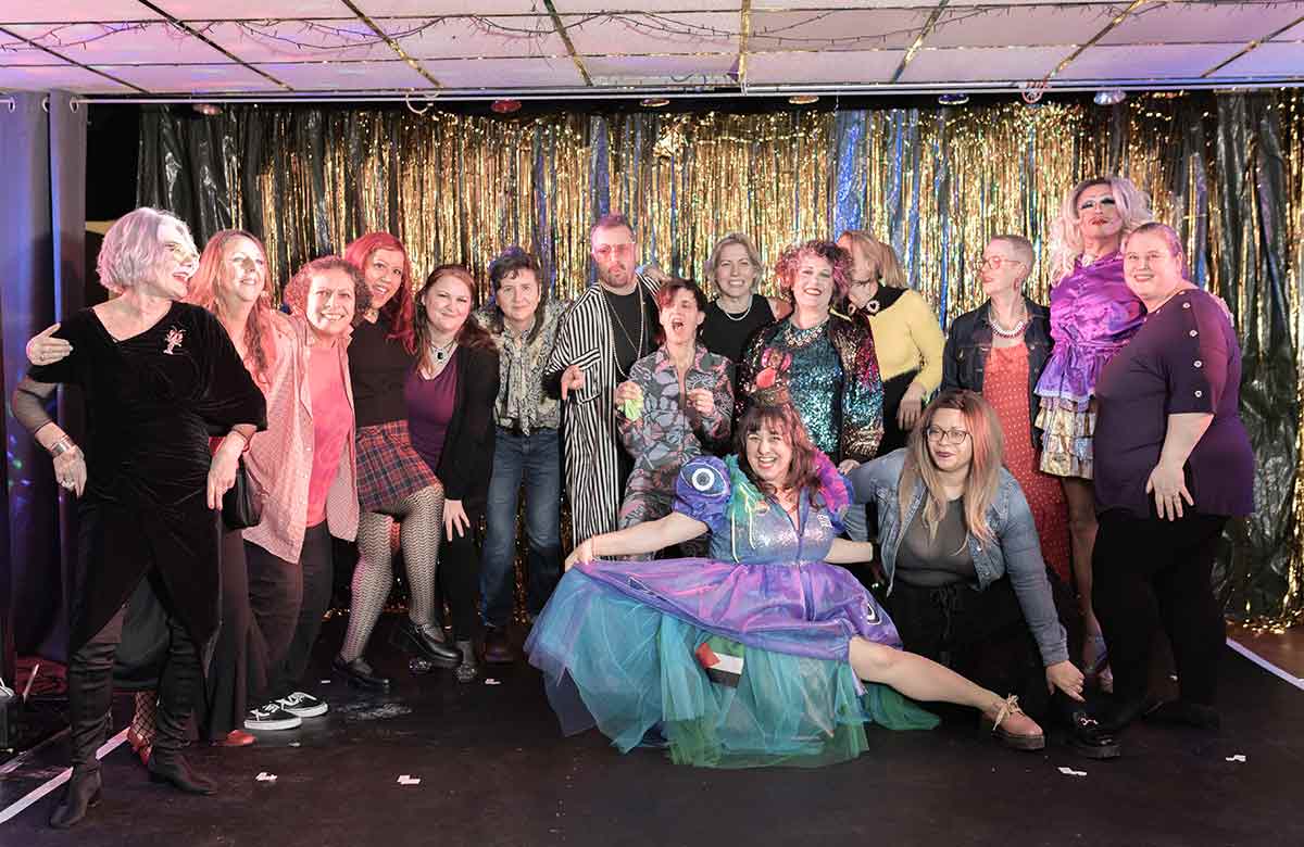 Performers at a Screaming Alley cabaret event. Photo: Andrew Hastings