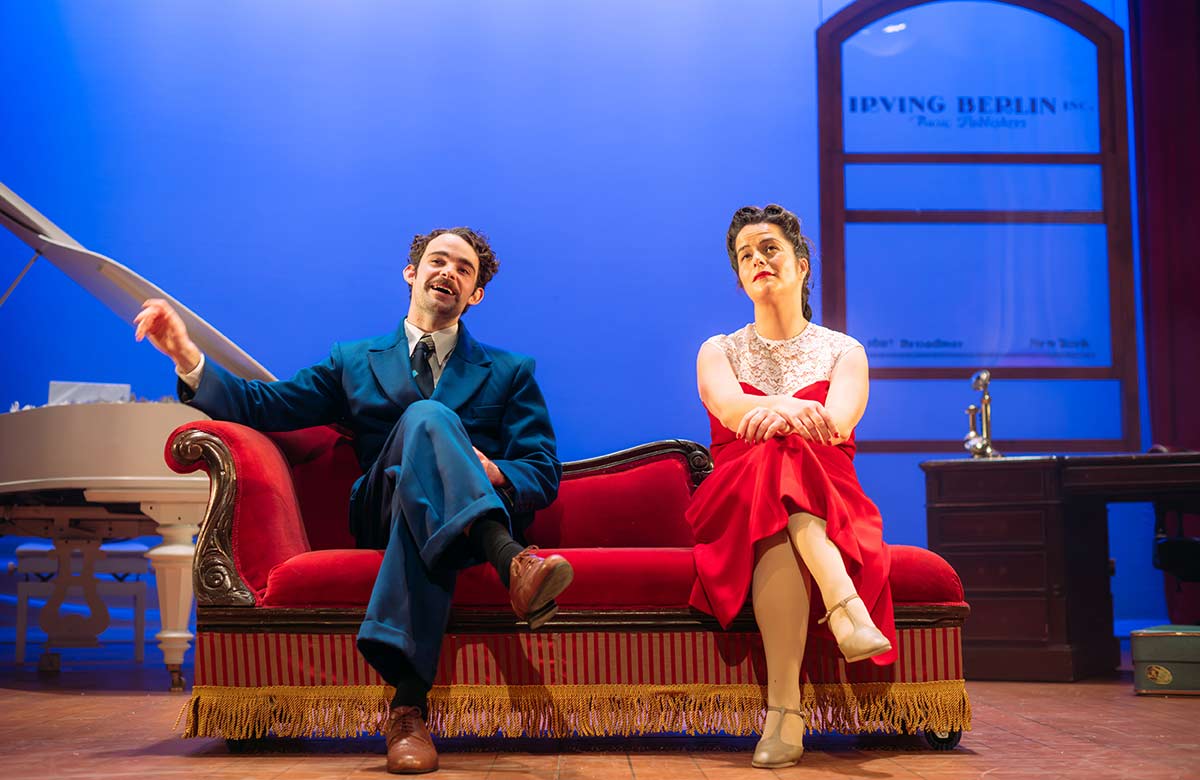 Ross Forbes-MacKenzie and Frances Thorburn in A Piano Full of Feathers at the Perth Theatre. Photo: Mihaela Bodlovic