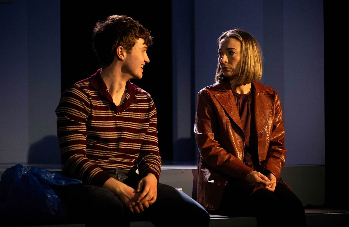 Cormac McAliden and Catherine Rees in Little Brother at Soho Theatre, London. Photo: Camilla Greenwell