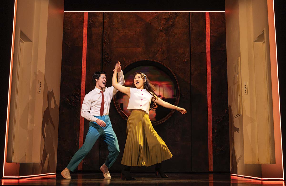 Darren Criss and Helen J Shen in Maybe Happy Ending at the Belasco Theatre, New York (2024). Photo: Matthew Murphy/Evan Zimmerman